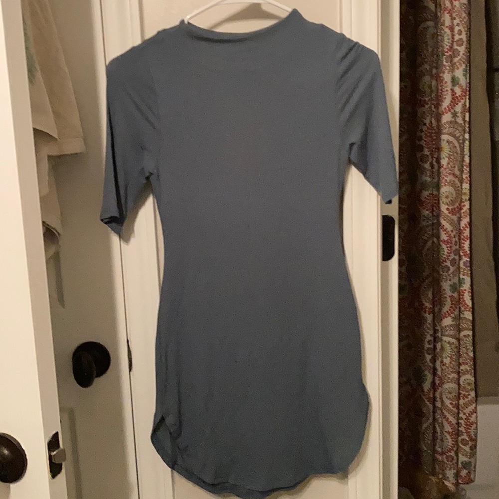 Cute Teal Mini Dress - Picture 1 of 5